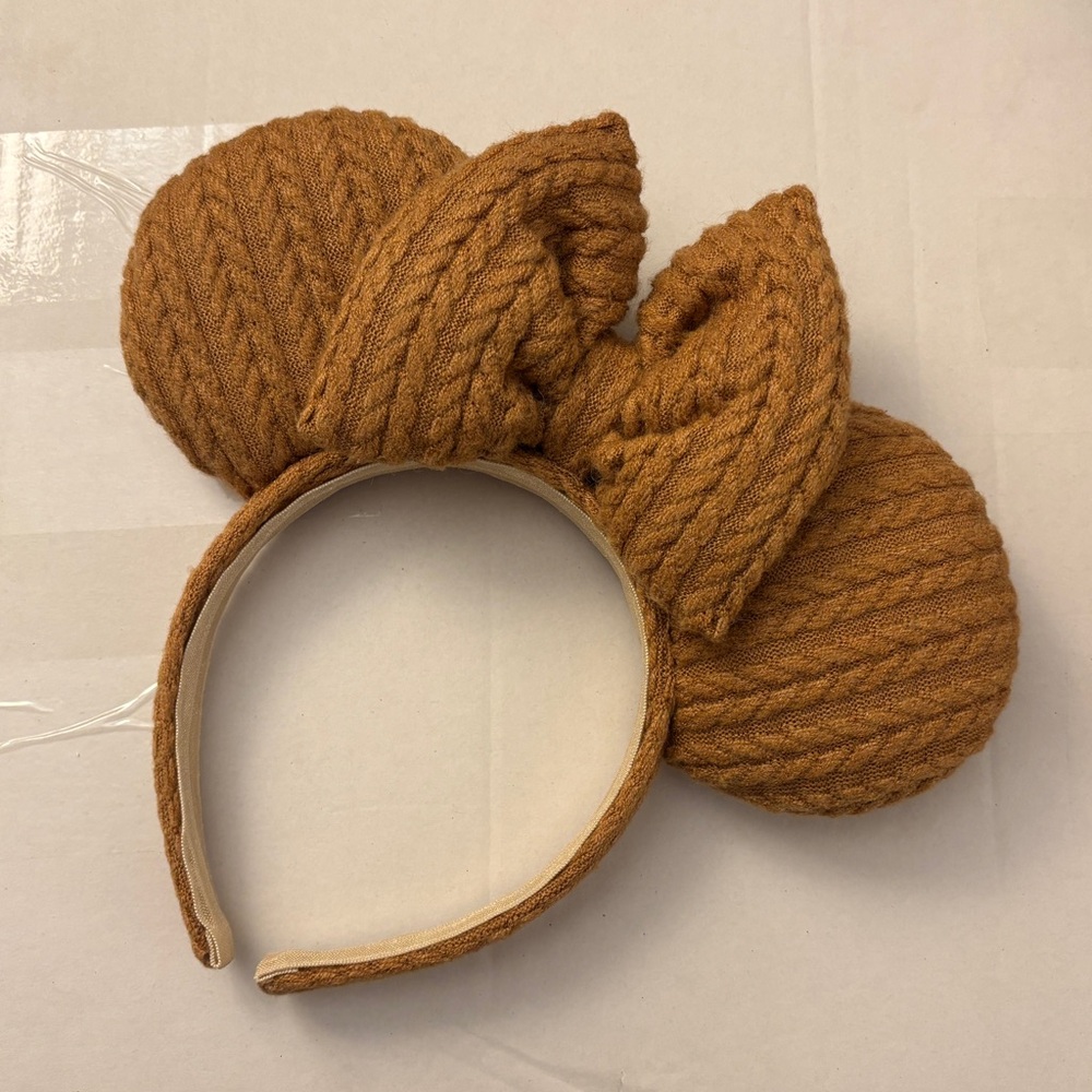 Brown Knit Disney Ears